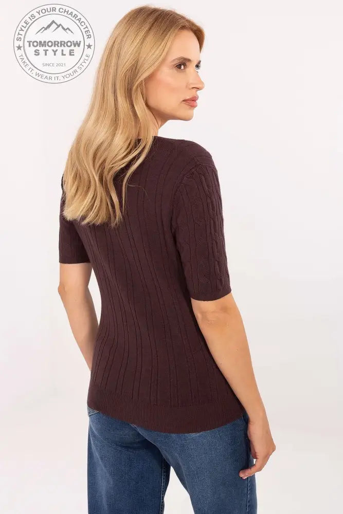 Stylischer Kurzarm Pullover für Damen - Tomorrow Style