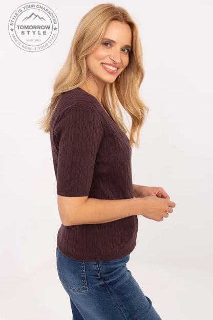 Stylischer Kurzarm Pullover für Damen - Tomorrow Style