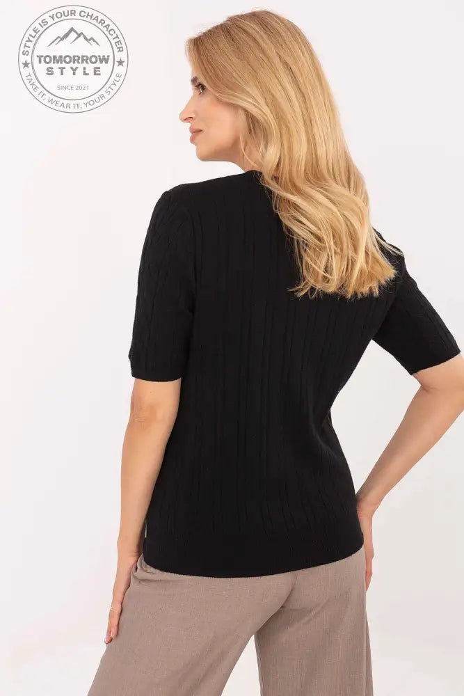 Stylischer Kurzarmpullover für ultimativen Komfort und Eleganz - Tomorrow Style