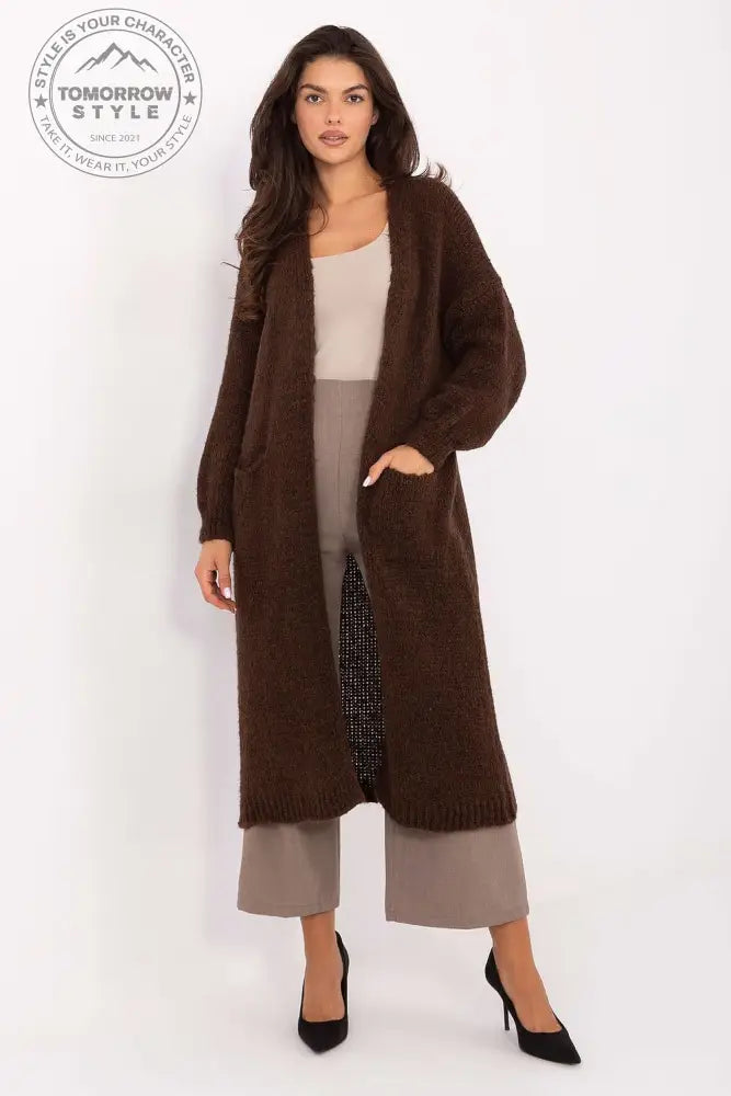 Stylischer, langer Damen - Cardigan - Tomorrow Style