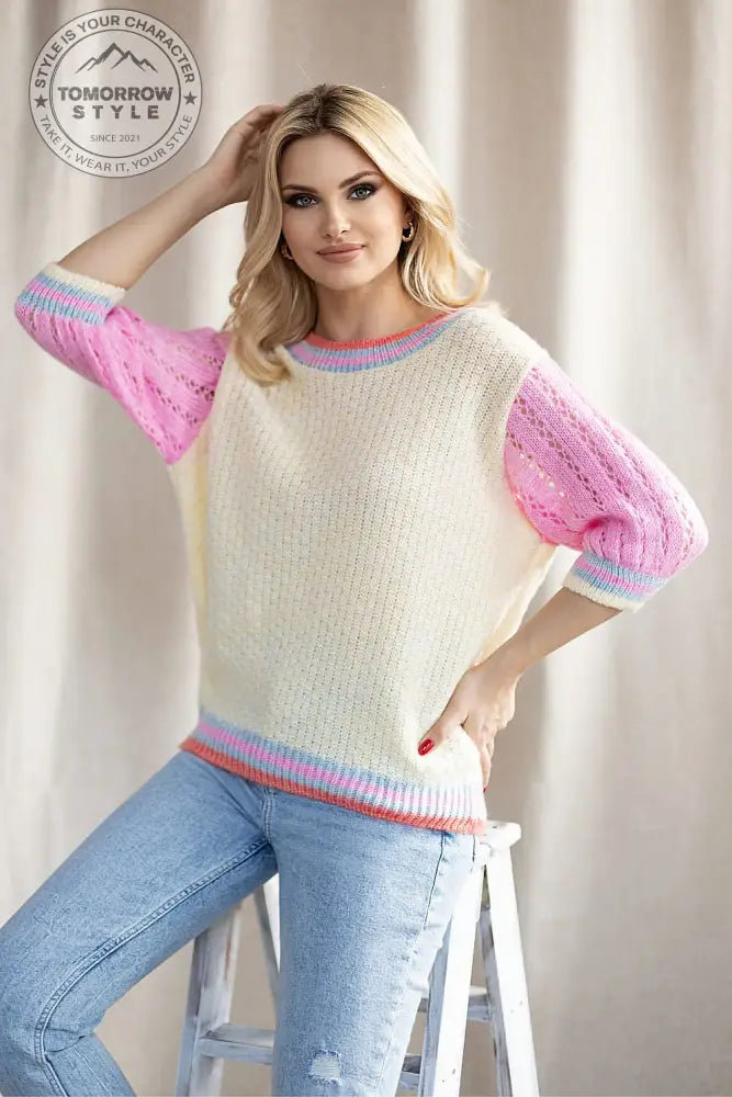 Kurzarm Pullover Model 178641 PeeKaBoo - Tomorrow Style