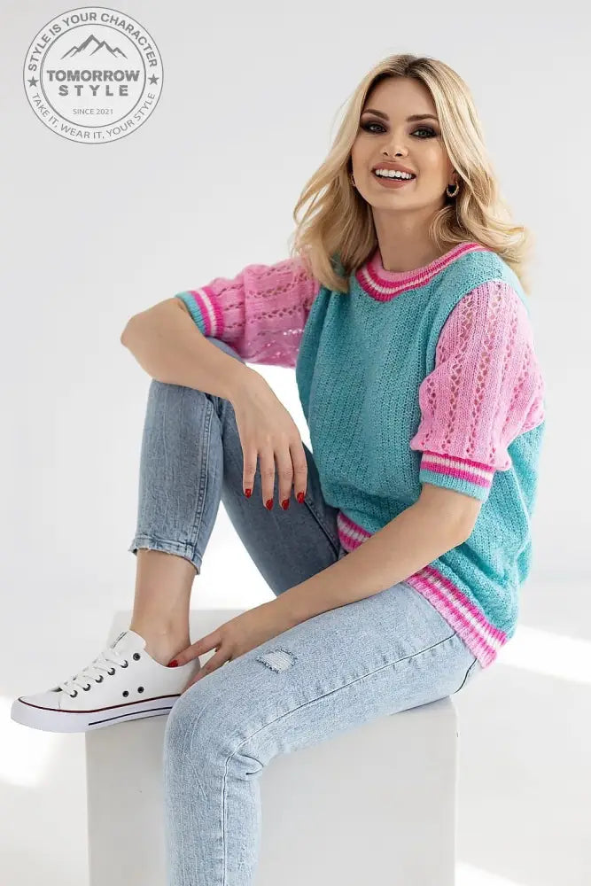 Kurzarm Pullover Model 178641 PeeKaBoo - Tomorrow Style