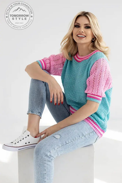 Kurzarm Pullover Model 178641 PeeKaBoo - Tomorrow Style