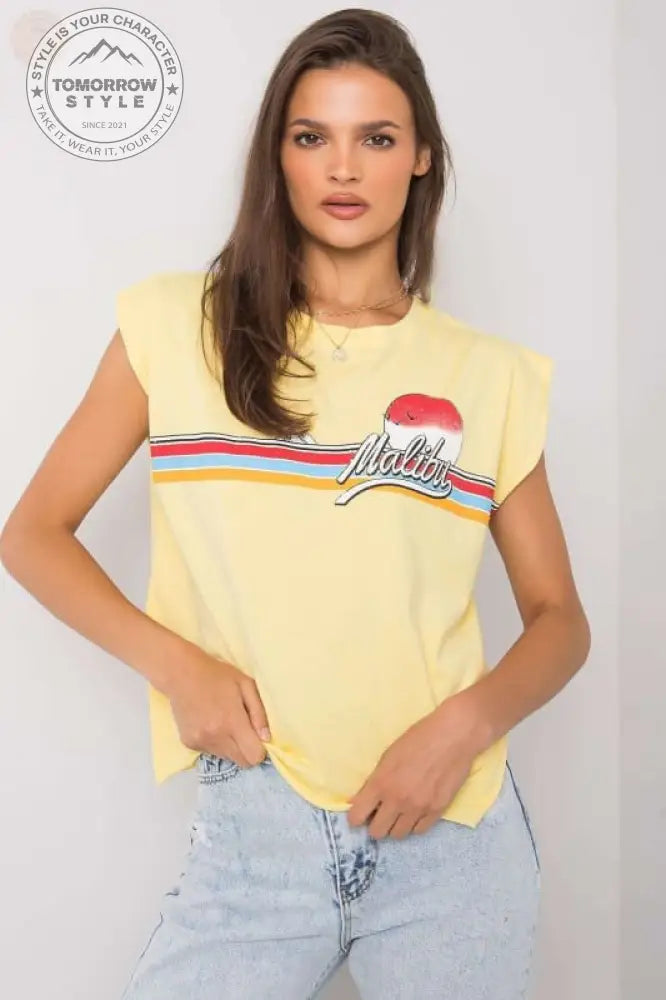 Stylisches Damen - T-Shirt mit Buchstaben: Alltags - Chic! - Tomorrow Style