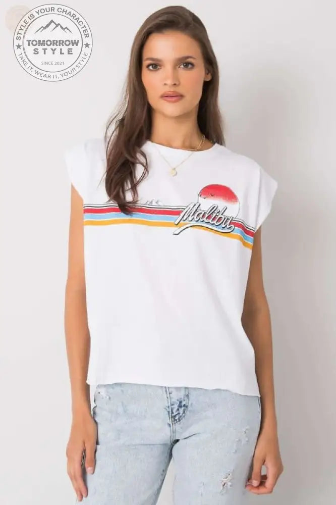 Stylisches Damen - T-Shirt mit Buchstaben: Alltags - Chic! - Tomorrow Style