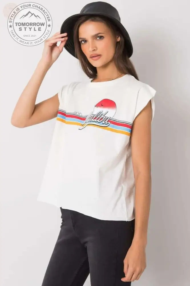 Stylisches Damen - T-Shirt mit Buchstaben: Alltags - Chic! - Tomorrow Style