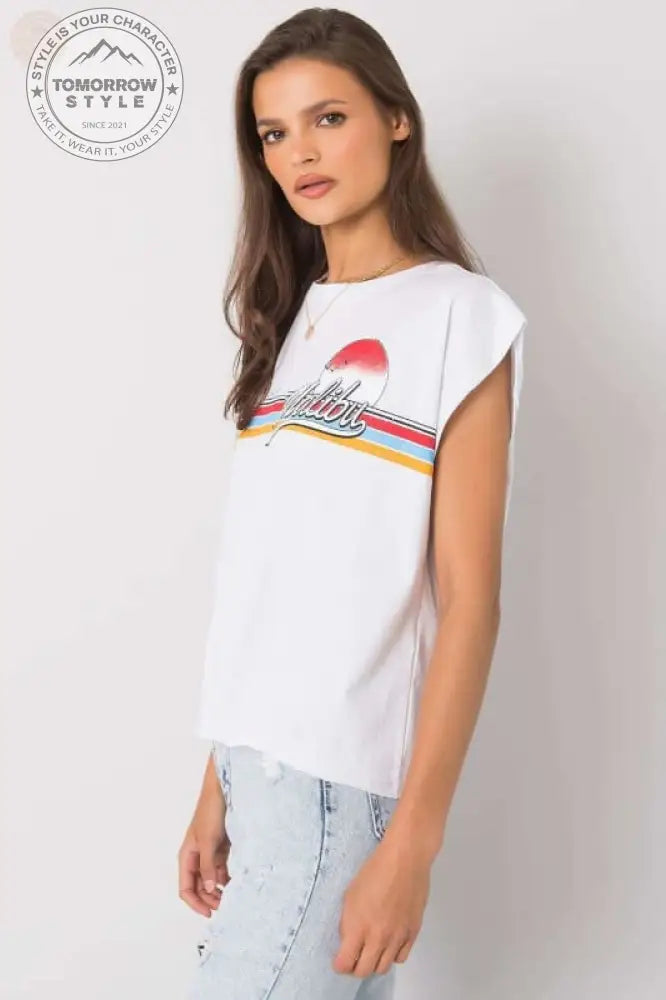 Stylisches Damen - T-Shirt mit Buchstaben: Alltags - Chic! - Tomorrow Style