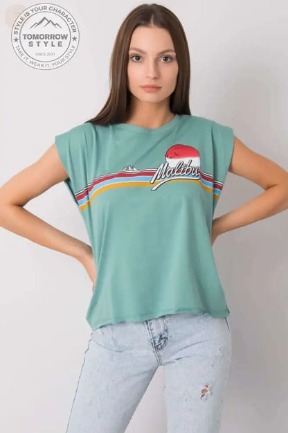 Stylisches Damen - T-Shirt mit Buchstaben: Alltags - Chic! - Tomorrow Style