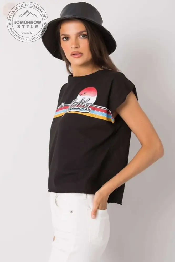 Stylisches Damen - T-Shirt mit Buchstaben: Alltags - Chic! - Tomorrow Style