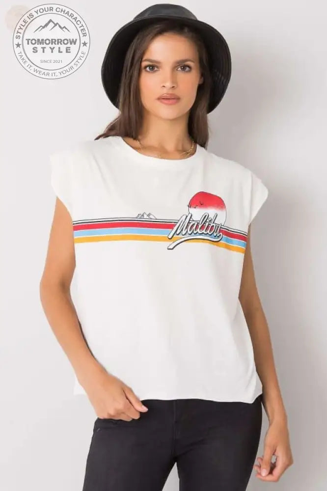 Stylisches Damen - T-Shirt mit Buchstaben: Alltags - Chic! - Tomorrow Style