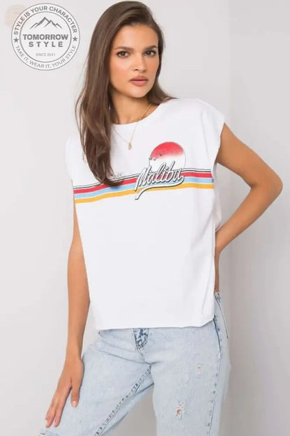 Stylisches Damen - T-Shirt mit Buchstaben: Alltags - Chic! - Tomorrow Style