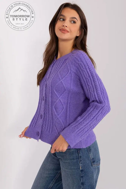 Stylisher Rundhals-Cardigan mit Knopfdetails - Tomorrow Style