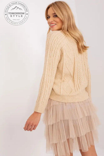 Stylisher Rundhals-Cardigan mit Knopfdetails - Tomorrow Style