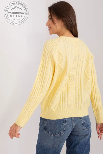 Stylisher Rundhals-Cardigan mit Knopfdetails - Tomorrow Style