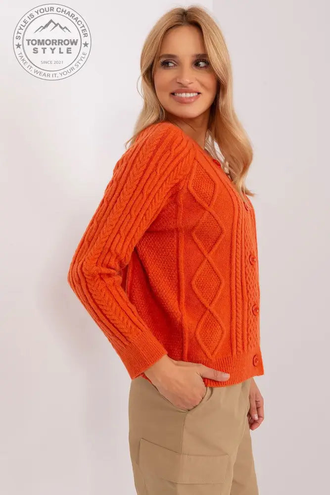 Stylisher Rundhals-Cardigan mit Knopfdetails - Tomorrow Style