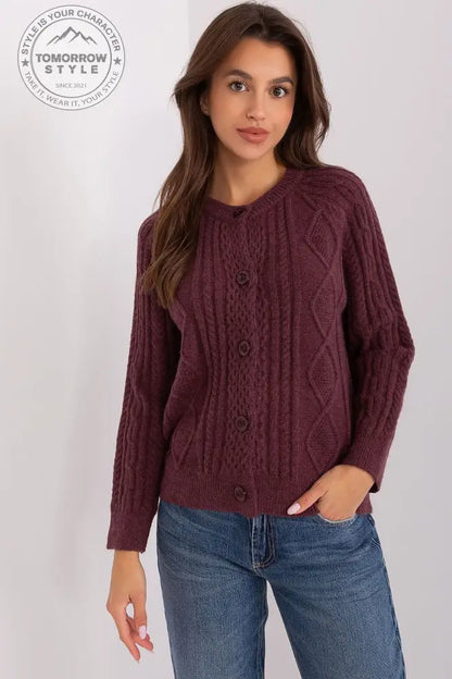 Stylisher Rundhals-Cardigan mit Knopfdetails - Tomorrow Style