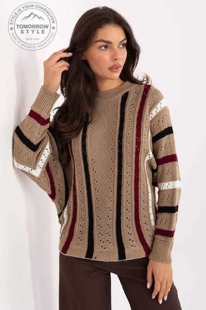 Stylisher Strickpullover mit Streifen - Tomorrow Style