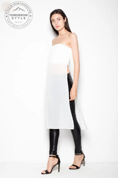 Schickes trägerloses Chiffon - Top: Heben Sie sich ab! - Tomorrow Style