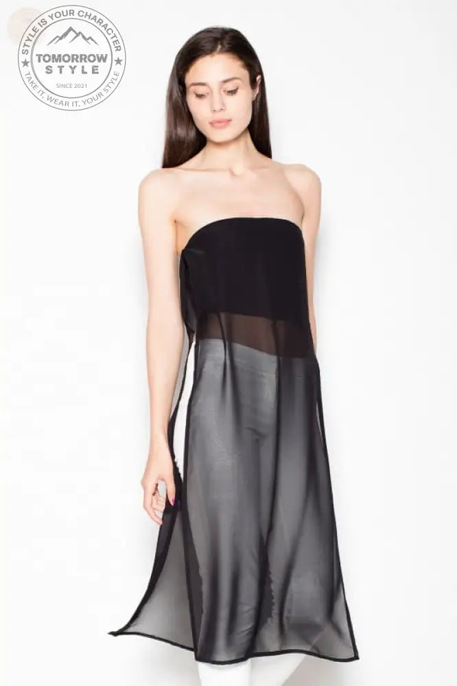 Schickes trägerloses Chiffon - Top: Heben Sie sich ab! - Tomorrow Style