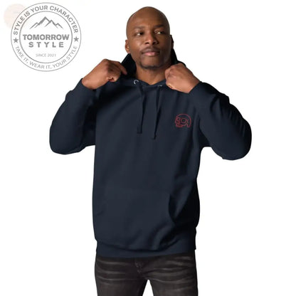 Ultimate Comfort: Bestickter Herren Hoodie - Tomorrow Style