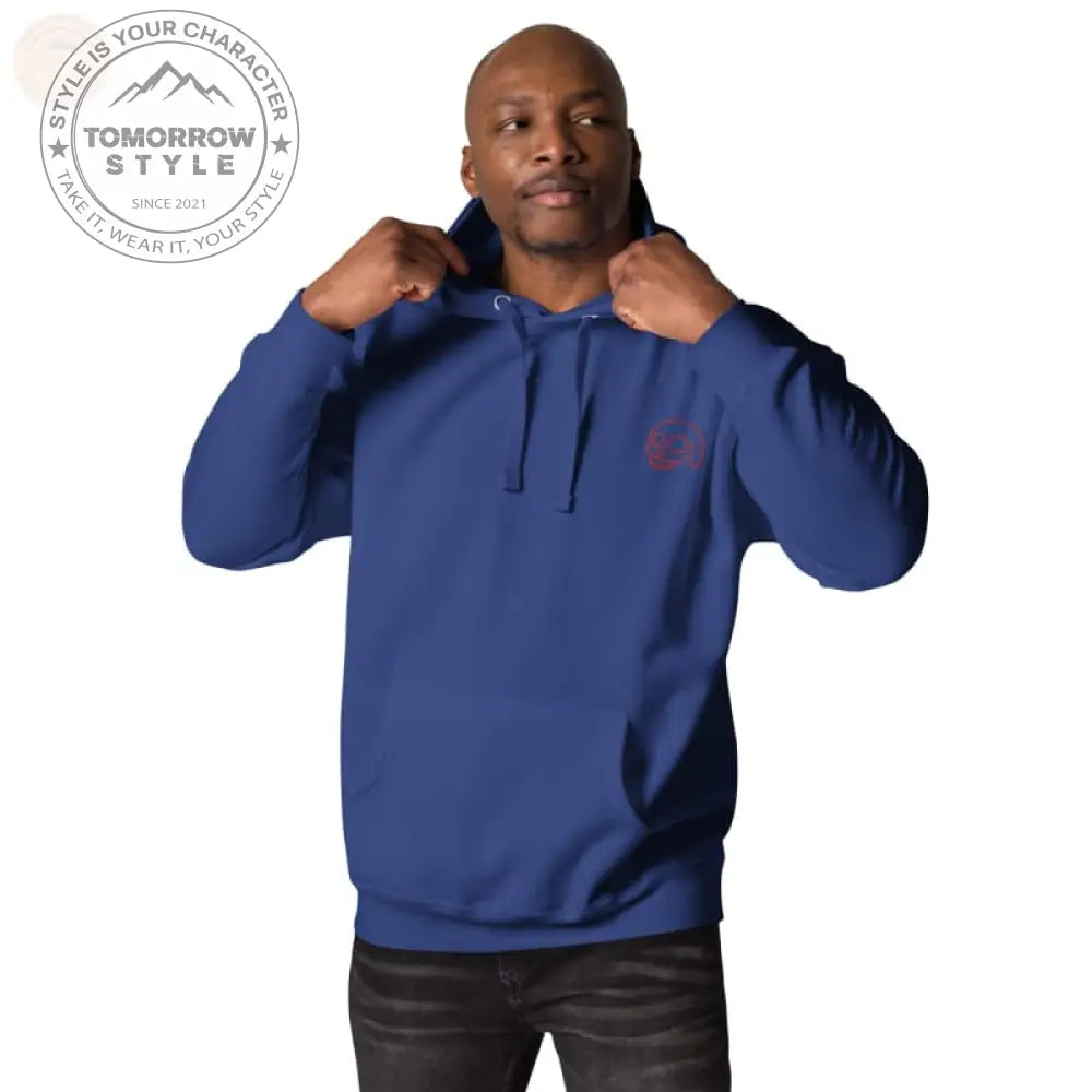 Ultimate Comfort: Bestickter Herren Hoodie - Tomorrow Style
