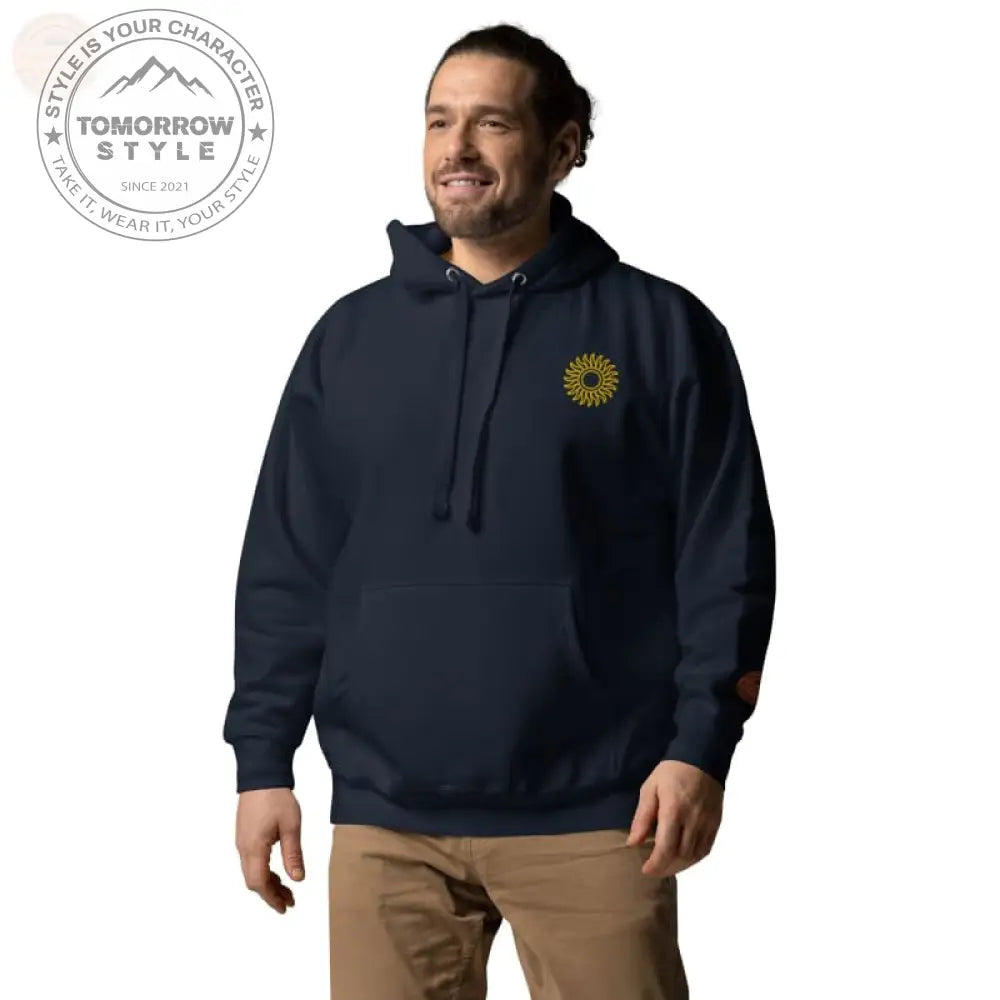 Ultimate Cozy Style: Bestickter Herren Hoodie - Tomorrow Style