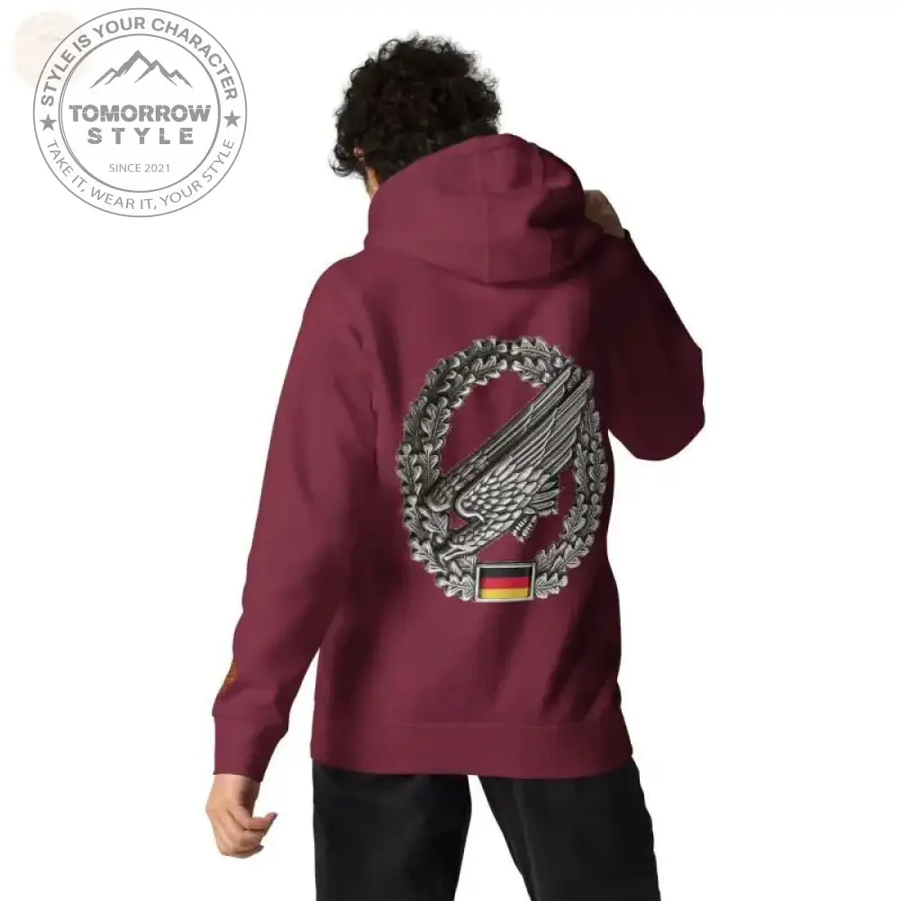 Ultimate Paratrooper Badge Hoodie: Bestickte Bundeswehr Premium - Tomorrow Style