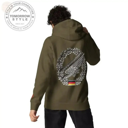 Ultimate Paratrooper Badge Hoodie: Bestickte Bundeswehr Premium - Tomorrow Style