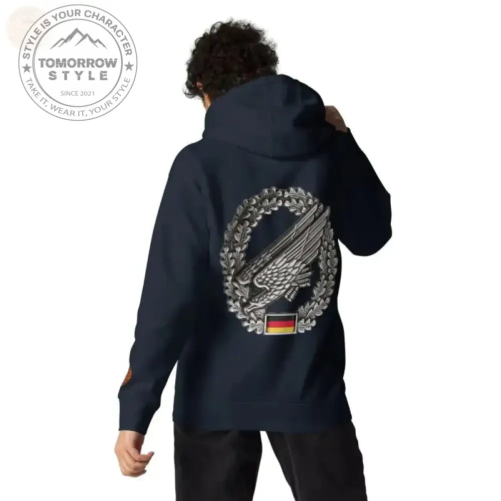 Ultimate Paratrooper Badge Hoodie: Bestickte Bundeswehr Premium - Tomorrow Style