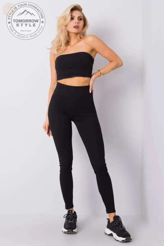 Ultimative gerippte Leggings mit hoher Taille: Breite der - Tomorrow Style