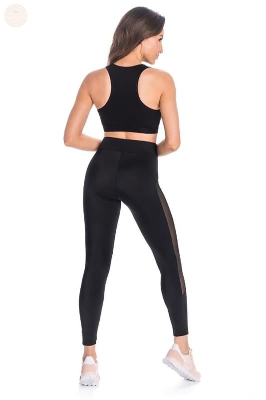 Ultimative schwarze Mesh - Damen - Leggings für eine schöne Silhouette - Tomorrow Style