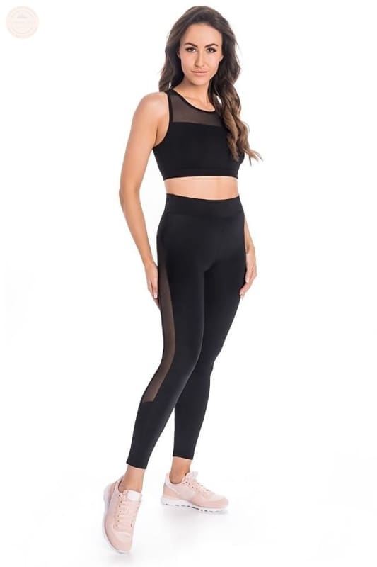 Ultimative schwarze Mesh - Damen - Leggings für eine schöne Silhouette - Tomorrow Style