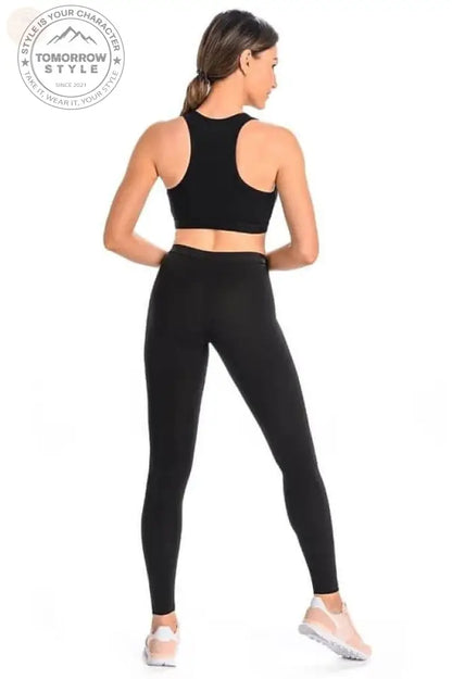 Ultimative schwarze Stretch - Leggings: Breite der 183227 Teyli - Tomorrow Style
