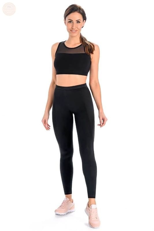 Ultimative schwarze Stretch - Leggings: Breite der 183227 Teyli - Tomorrow Style