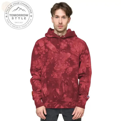 Ultimativer Batik - Hoodie: Champion Tie Dye Power für Herren - Tomorrow Style