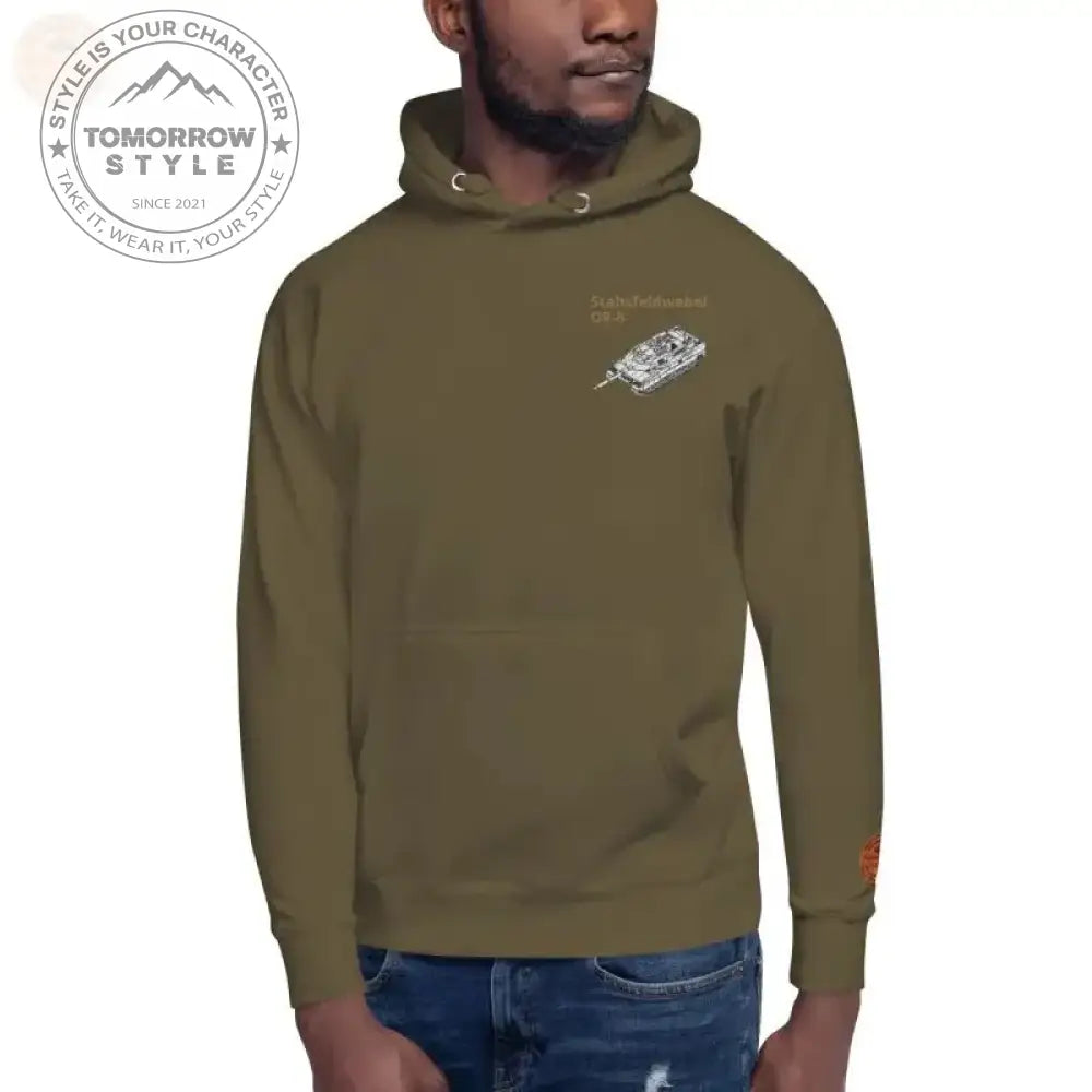 Ultimativer Kapuzenpullover im Militärstil: bestickte Bundeswehr - Premium - Tomorrow Style