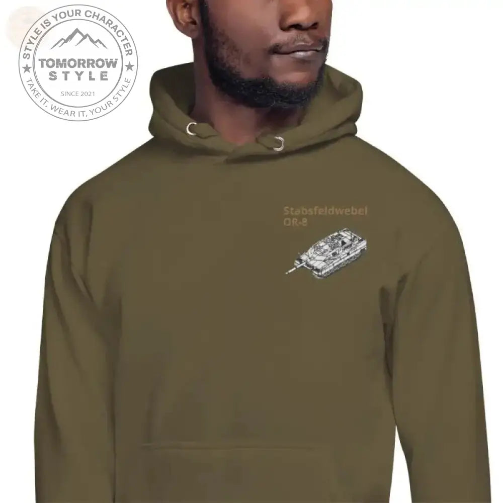 Ultimativer Kapuzenpullover im Militärstil: bestickte Bundeswehr - Premium - Tomorrow Style