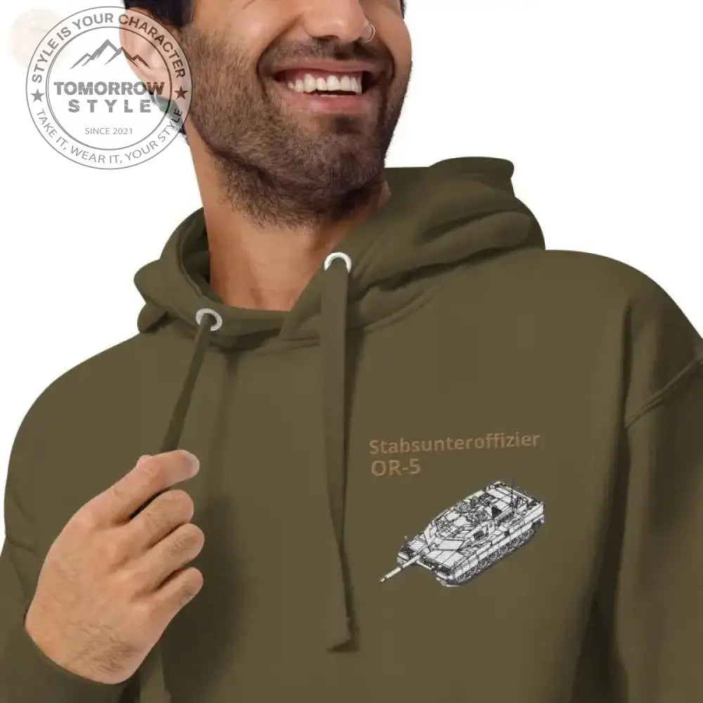 Ultimativer Komfort: Bestickter Premium - Hoodie der Bundeswehr - Tomorrow Style