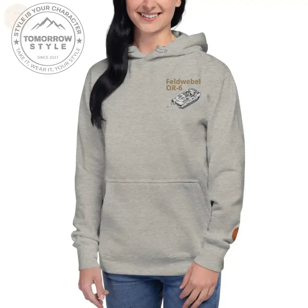 Ultimativer Komfort: Bestickter Premium - Hoodie der Bundeswehr mit Dienstgrad F - Tomorrow Style