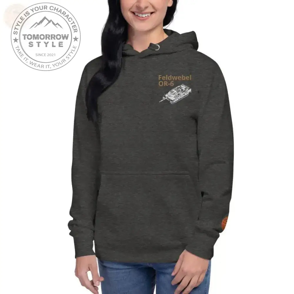 Ultimativer Komfort: Bestickter Premium - Hoodie der Bundeswehr mit Dienstgrad F - Tomorrow Style