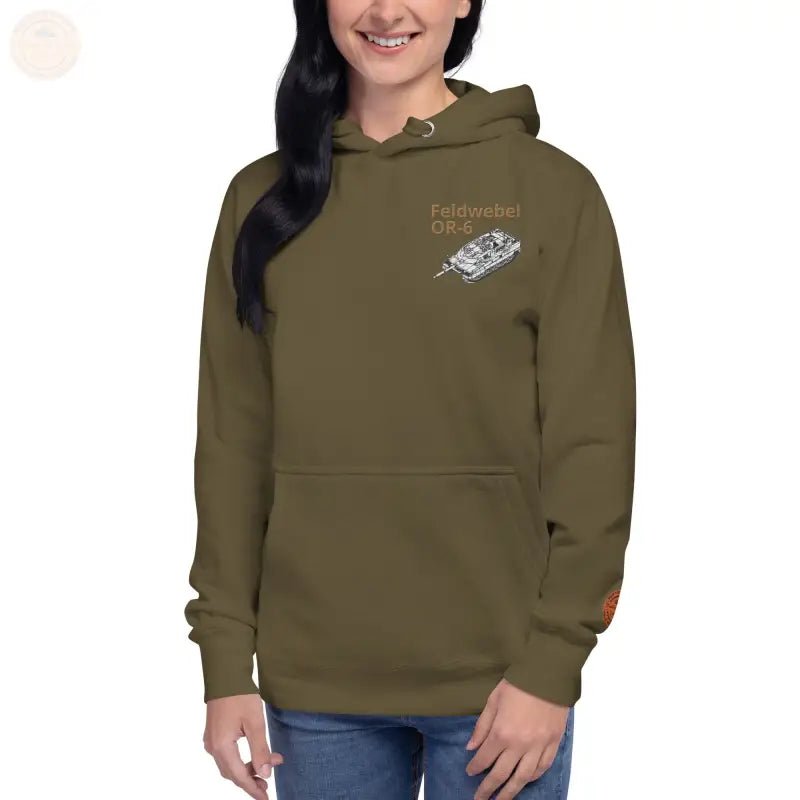 Ultimativer Komfort: Bestickter Premium - Hoodie der Bundeswehr mit Dienstgrad F - Tomorrow Style