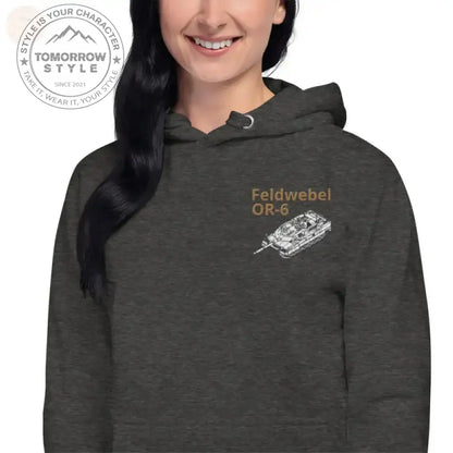 Ultimativer Komfort: Bestickter Premium - Hoodie der Bundeswehr mit Dienstgrad F - Tomorrow Style