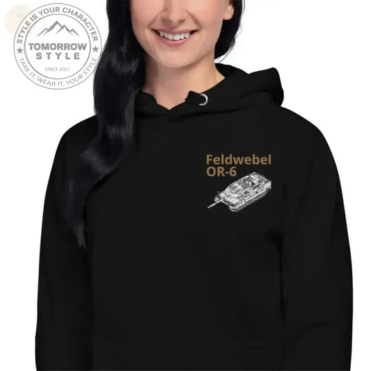 Ultimativer Komfort: Bestickter Premium - Hoodie der Bundeswehr mit Dienstgrad F - Tomorrow Style