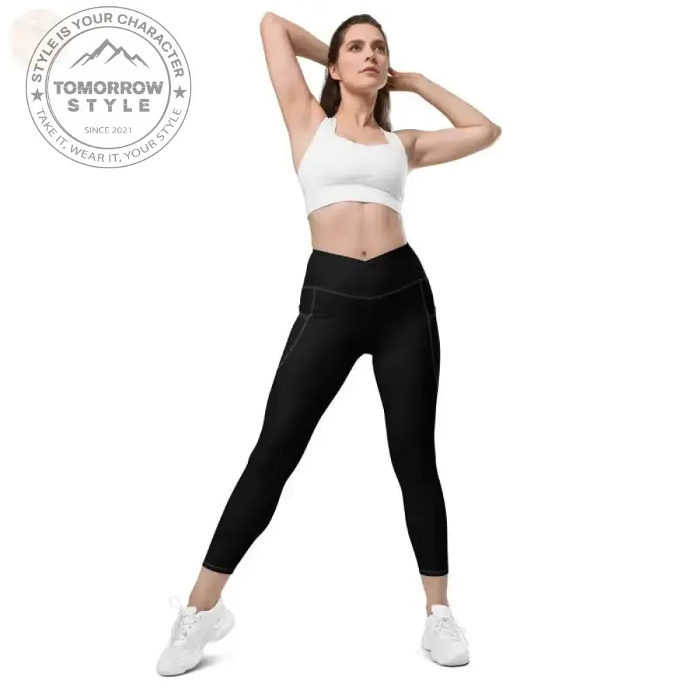 Ultimativer Komfort: Crossover - Leggings mit Taschen! - Tomorrow Style