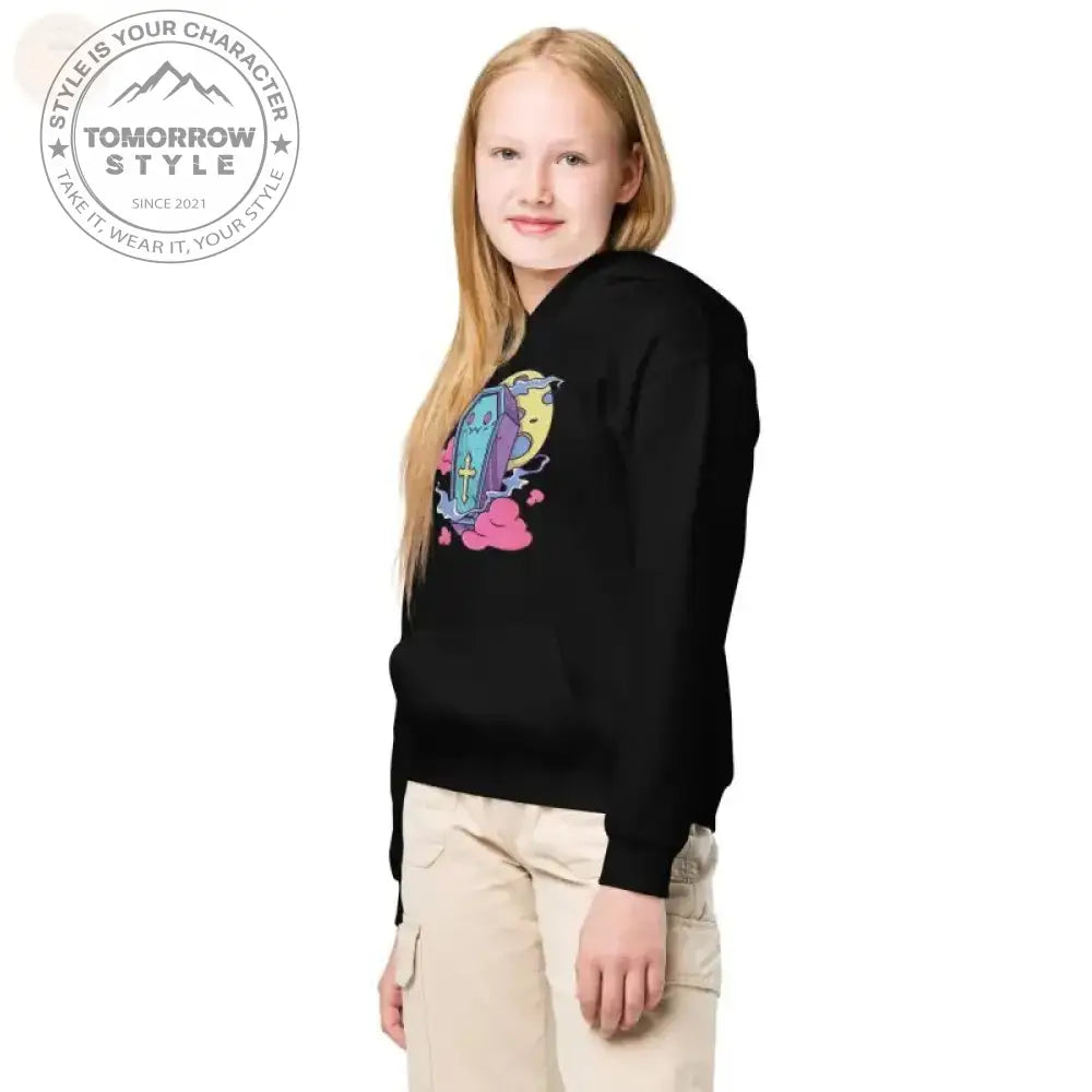 Ultimativer Komfort: Kapuzenpullover aus schwerer Mischung für aktive Mädchen - Tomorrow Style