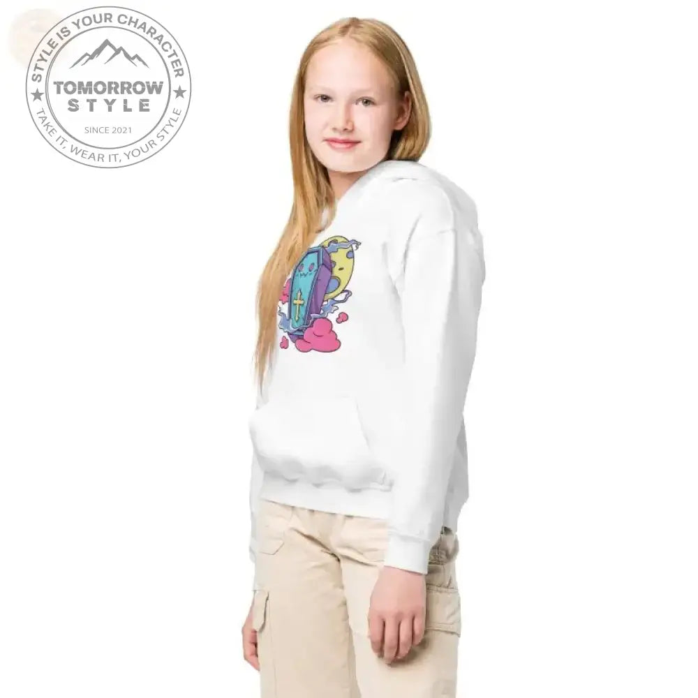 Ultimativer Komfort: Kapuzenpullover aus schwerer Mischung für aktive Mädchen - Tomorrow Style