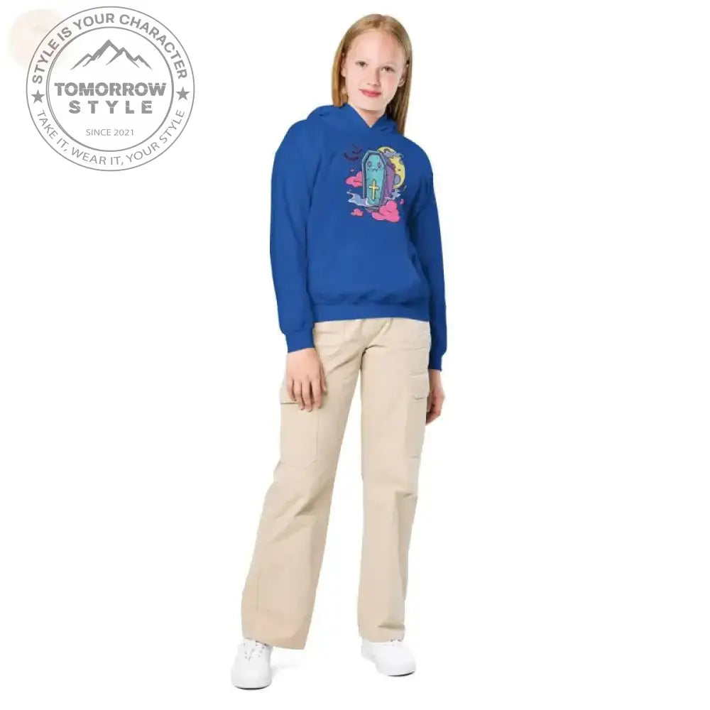 Ultimativer Komfort: Kapuzenpullover aus schwerer Mischung für aktive Mädchen - Tomorrow Style