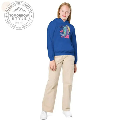 Ultimativer Komfort: Kapuzenpullover aus schwerer Mischung für aktive Mädchen - Tomorrow Style