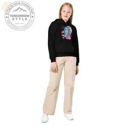 Ultimativer Komfort: Kapuzenpullover aus schwerer Mischung für aktive Mädchen - Tomorrow Style