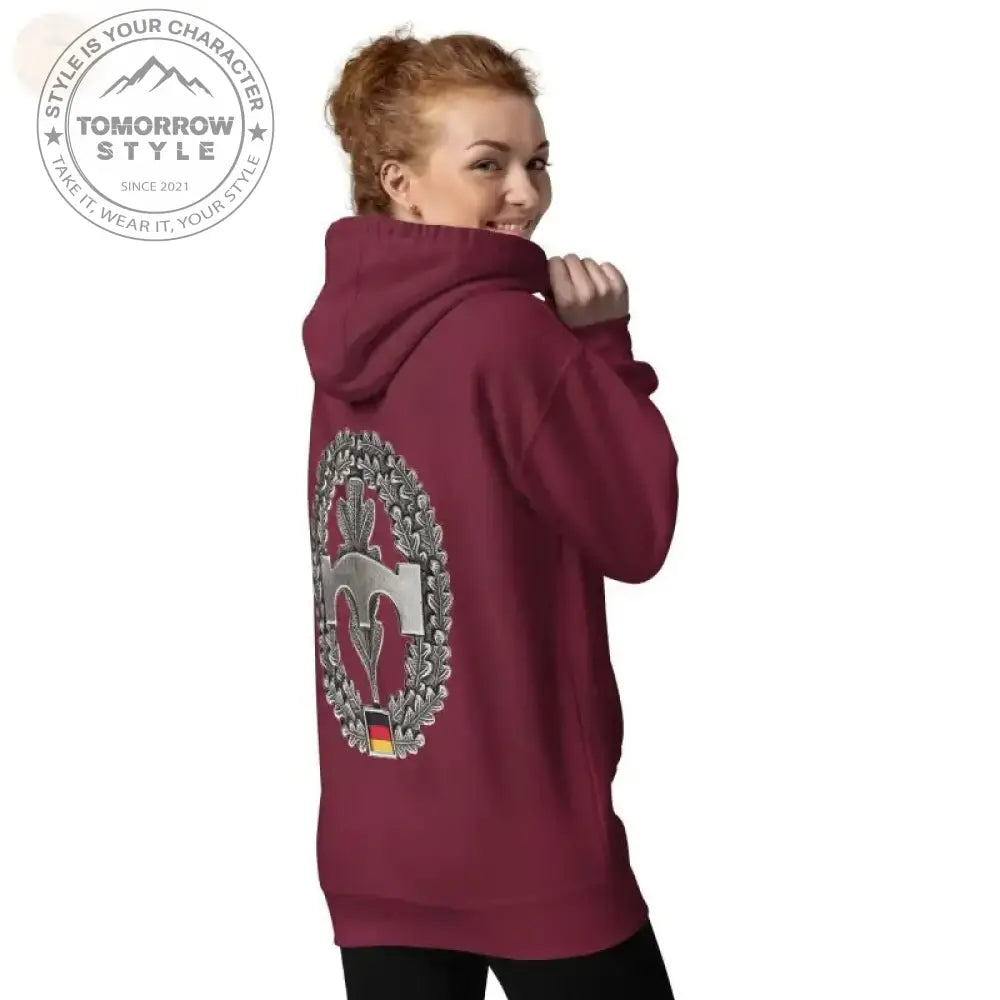 Ultimativer Komfort: Premium - Hoodie der Bundeswehr mit Pionierabzeichen - Tomorrow Style